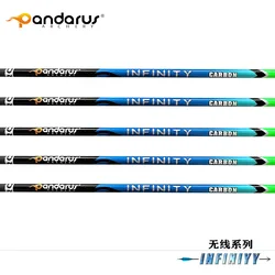 12ps ID4.2mm (infinity Series) 100% Pure Carbon Arrow Shaft 30inch Spine 300-1500 -/+ 0.003 for Archery Bow Hunting Shooting