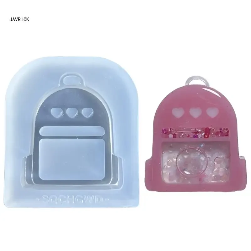 Trendy Sand Silicone Mold Keychain Moulds Bag Shaped Silicone Ornament Molds D0LC