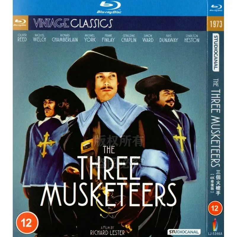 American 73 action-adventure film, Three Musketeers BD Blu-ray high definition 1 disc