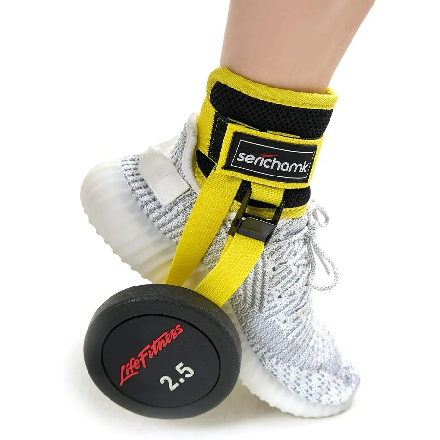 مرفق دمبل للقدمين قابل للتعديل لرفع الأثقال وتمارين الساق: مثالي لوصلات الساق وتدريبات Tibialis وعمر الساق