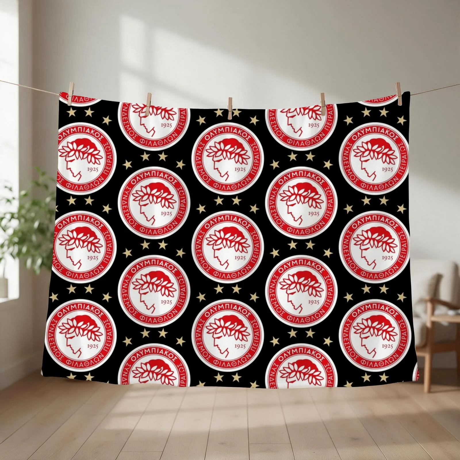 Olympiakos - Olympiacos - Ολυμπιακ?? ΣΦΠ Throw Blanket couch cozy soft plush fuzzy picnic outdoor blanket