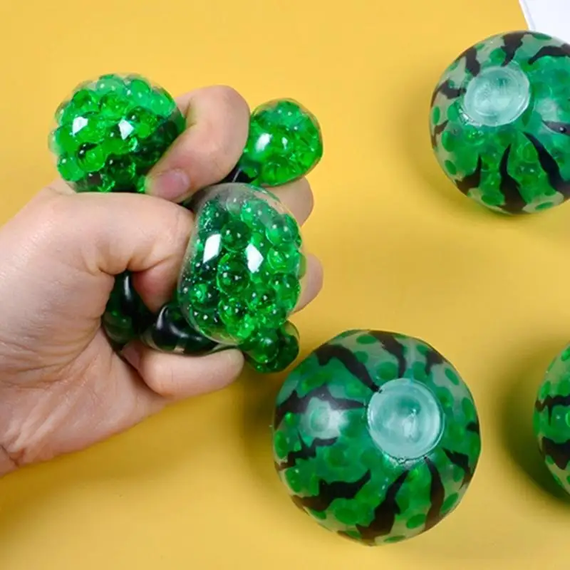 Touet serré Soft TPR pastèque Sensory Prop Toy pour le soulagement du stress Formation Stress Stress A2ub