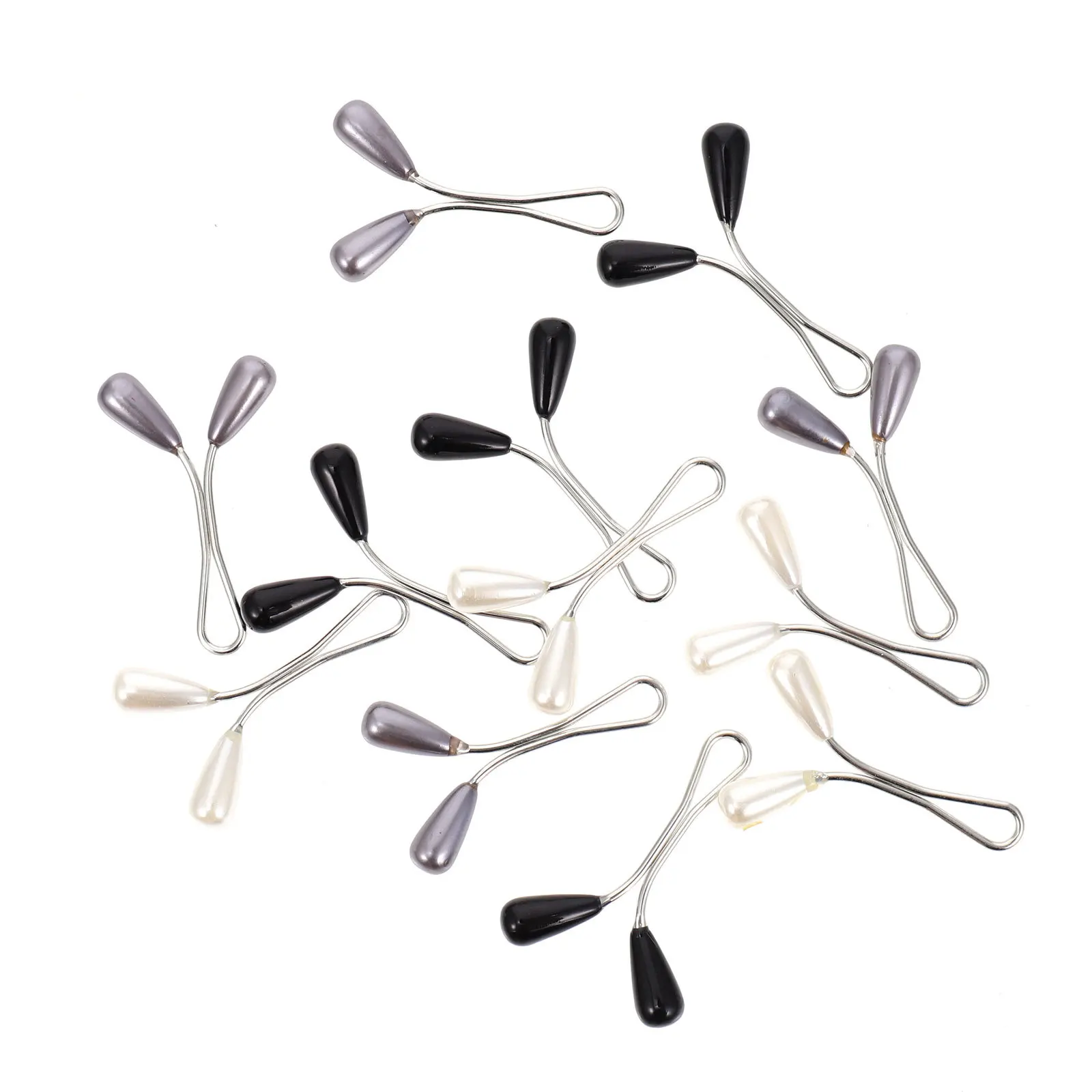 

24Pcs Pearl Muslim Hijab Clips U-Shaped Design Scarf Fixing Pins Wedding Party Brooch Muslim Hijab Clips Pearl Scarf Brooch