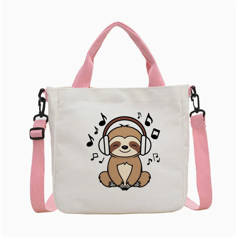 Sloth tote bag shopping foldable torba na zakupy totebag woman