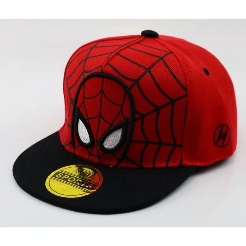 Marvel Spider Man New Cartoon Spring and Summer European and American Trendy Cartoon Baseball Cap Foreign Trade Hip-hop Hat