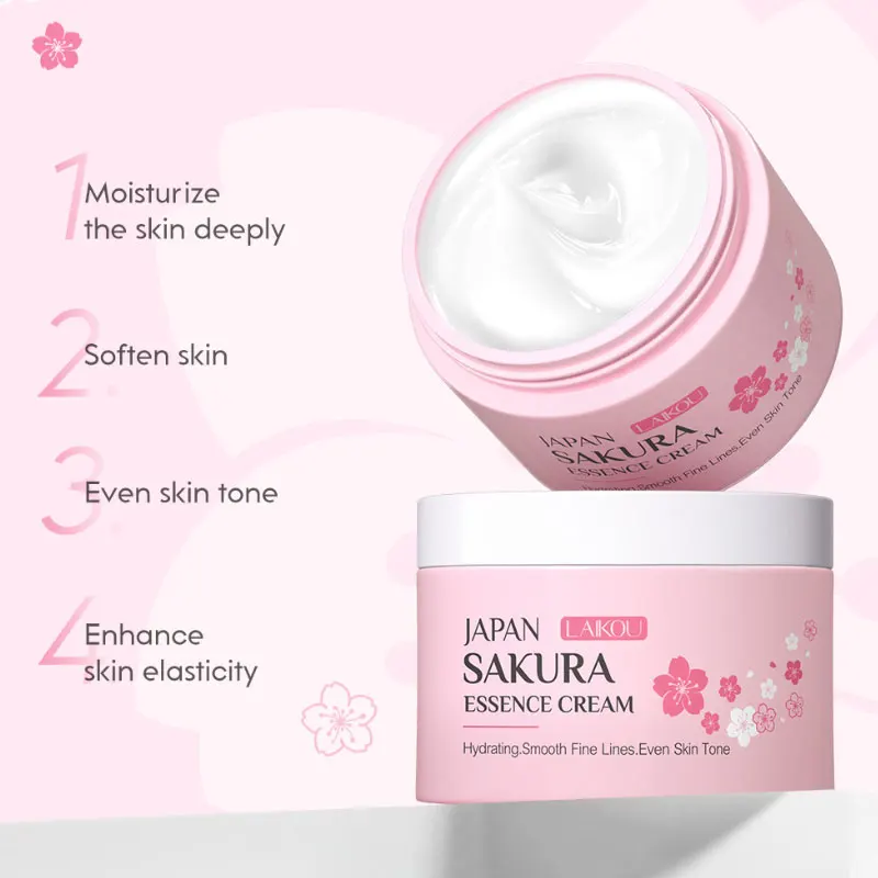 Face Cream Moisturizing Whitening Anti-Wrinkle Anti-Aging Nourish Repair Brighten Prevent Dryness Sakura Essence Skin Care 25g