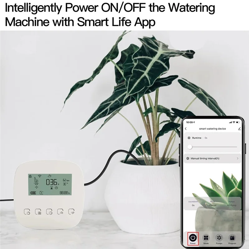

Контроллер AT43-Plants, Wi-Fi Tuya, умная поливочная машина, автоматическая система микрокапельного орошения, инструмент для орошения Alexa