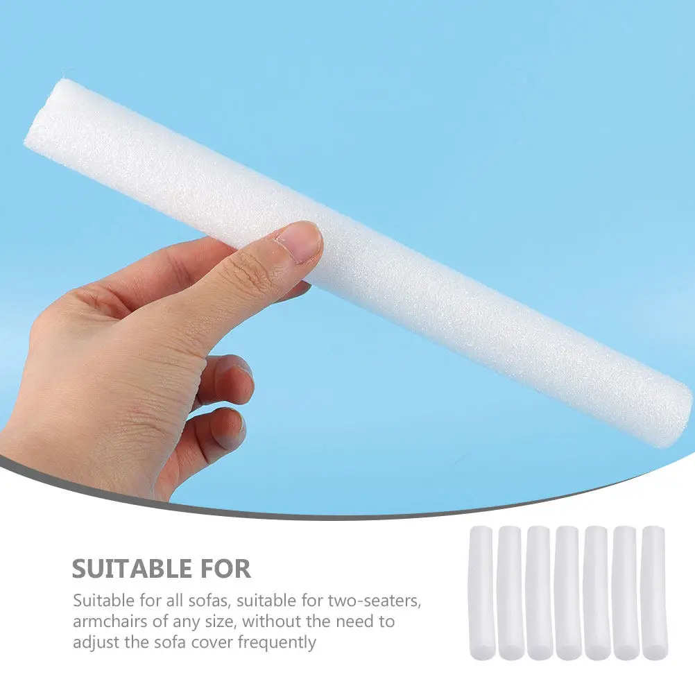 

7pcs Foam Strips Filler Bars Cushion Grips Foam Filler Sticks Sofa Caulking Bars Couch Cover Sticks Slipcover Accessories