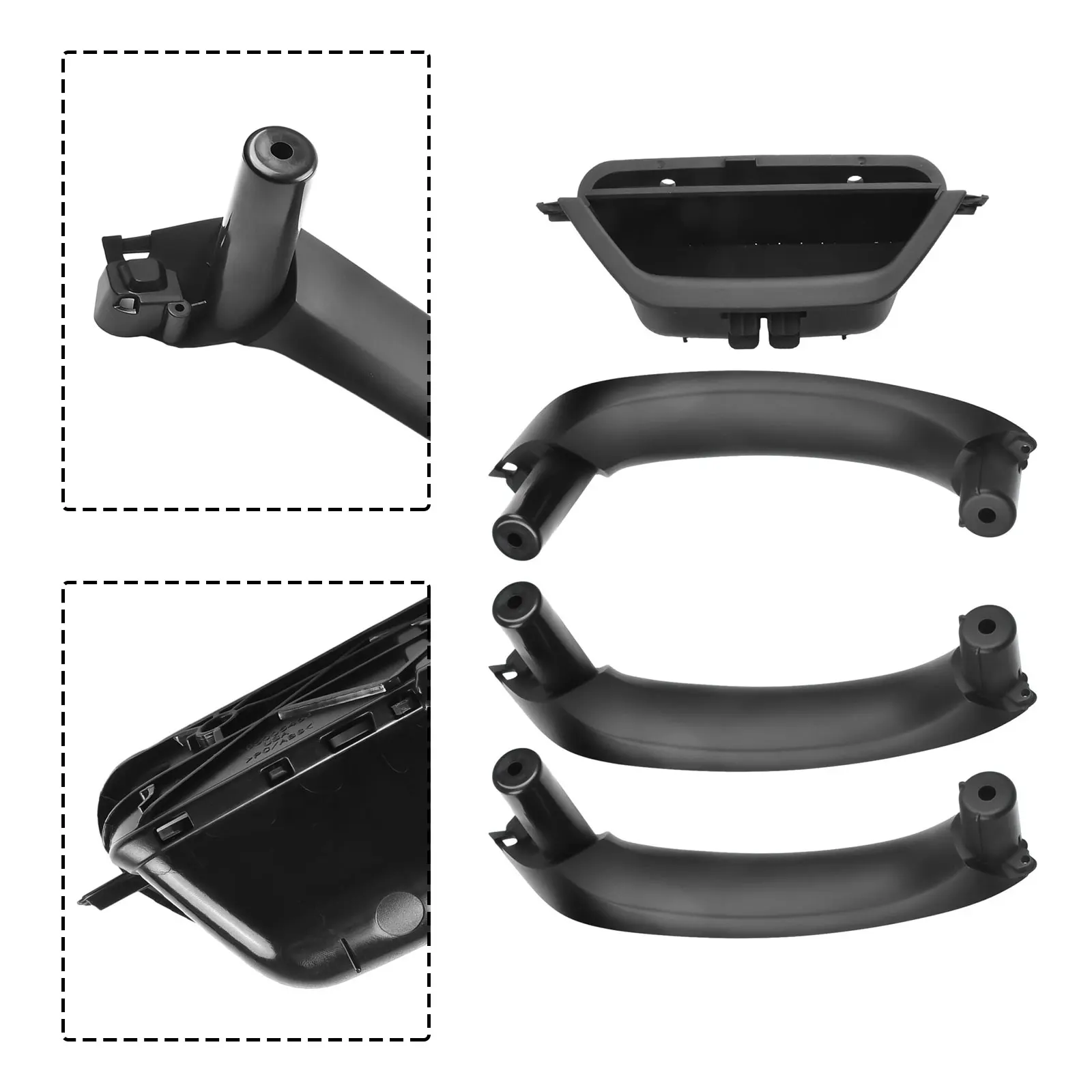For BMW X3 X4 F25 F26 RHD Inner Door Panel Handle Pull Cover Trim Kit for Front Right Left Rear Side Interior Replacement