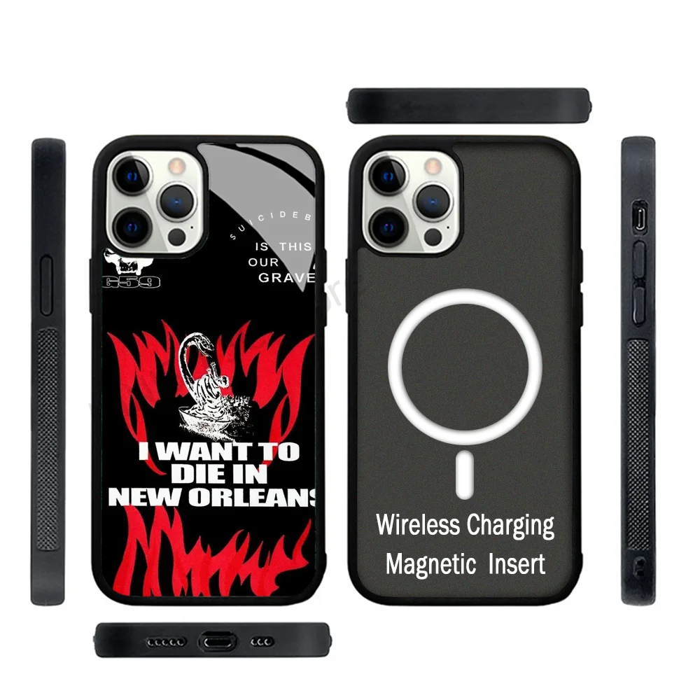 I Wanna Die In New Orleans Album Cover Phone Case Strong Magnetic For IPhone 15 14 13 Pro Max 11 12 Mini For Magsafe