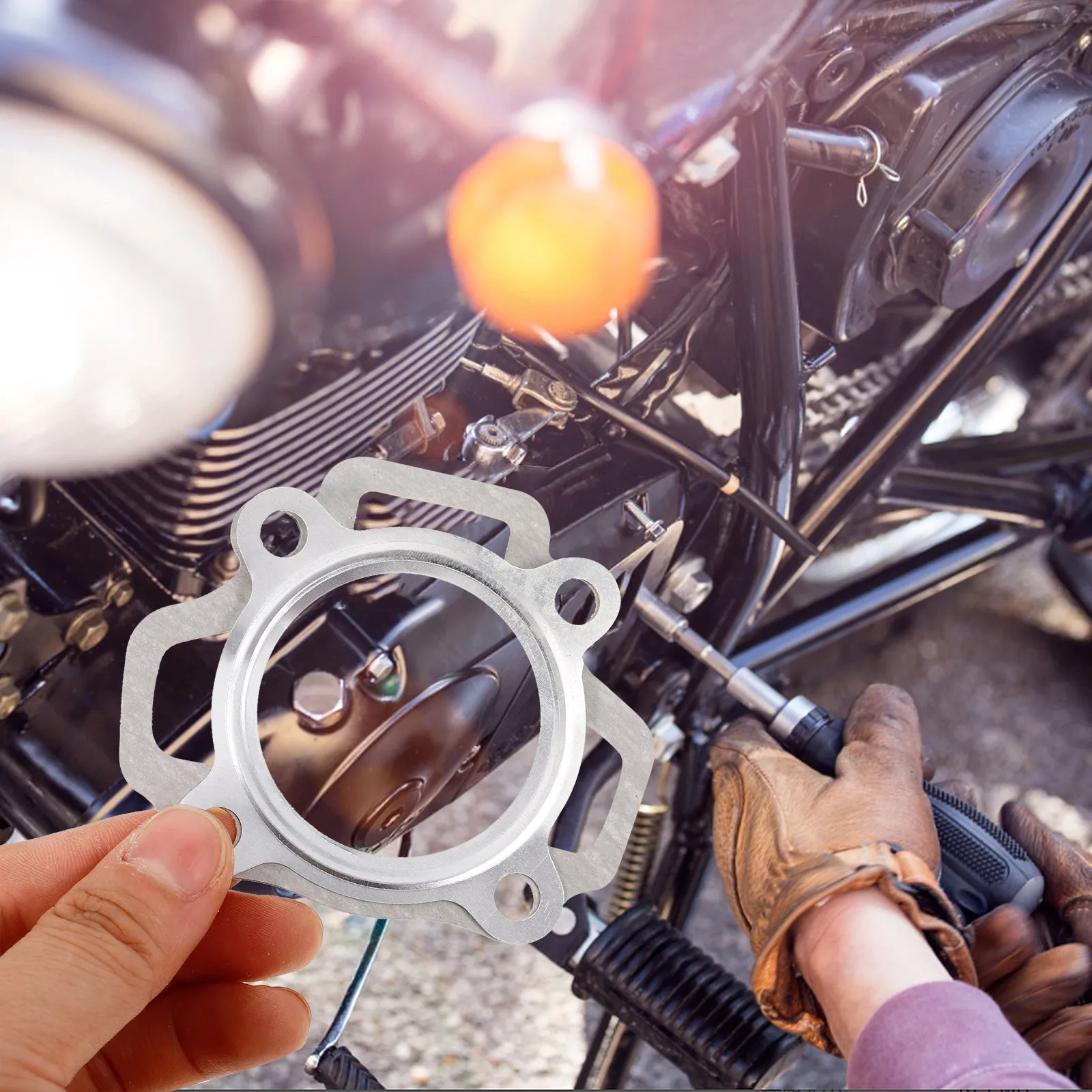 

Комплект из 2 прокладок для цилиндров, высококачественные детали двигателя для мотоциклов, для замены и ремонта, простая установка, стабильная и надежная работа