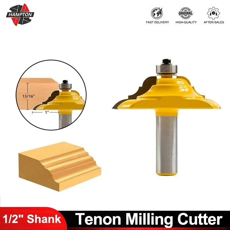 

Wood Milling Cutter 1/2 Inch Shank Classical Ogee Table Edging Router Bits Small Furniture Router Bits for Woodworking Tools