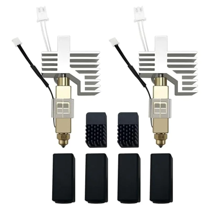 

L52A- Hotend для латунного сопла из углеродистой закаленной стали Centauri включает в себя 2 дополнительные силиконовые чехлы и 2 щетки для насадок.
