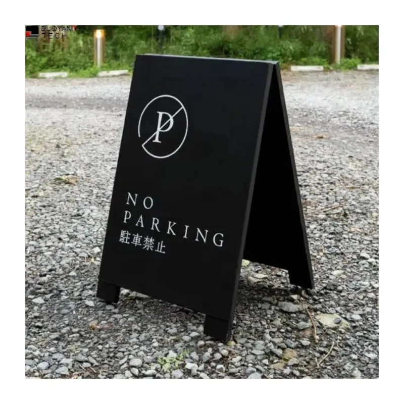 Outdoor Street Advertising Posters Custom Frame Signs Double Sided Folding Plates Slide Into Sidewalk Signs