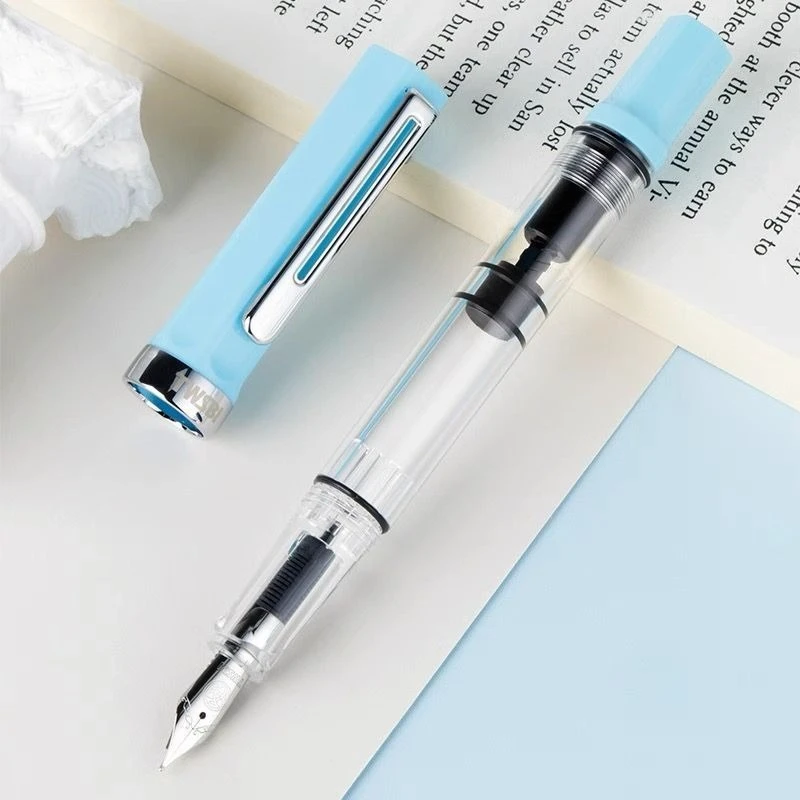 Japan Twsbi Purple Acrylic Piston Fountain Pen Basic Writing Pen for Office Daily Use EF/F 0.38/0.5MM Ink Pen Practice Drawing