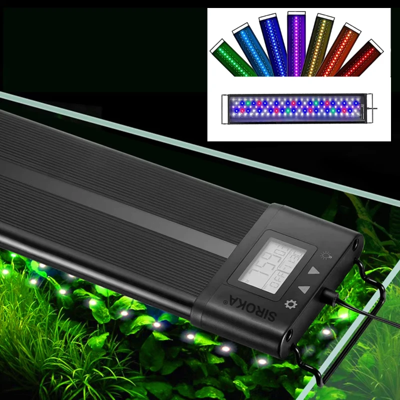 

120Cm lamp Aquatic plant planting Aquarium decoration Waterproof fish tank accessories RGB led lamp for freshwater fish tank