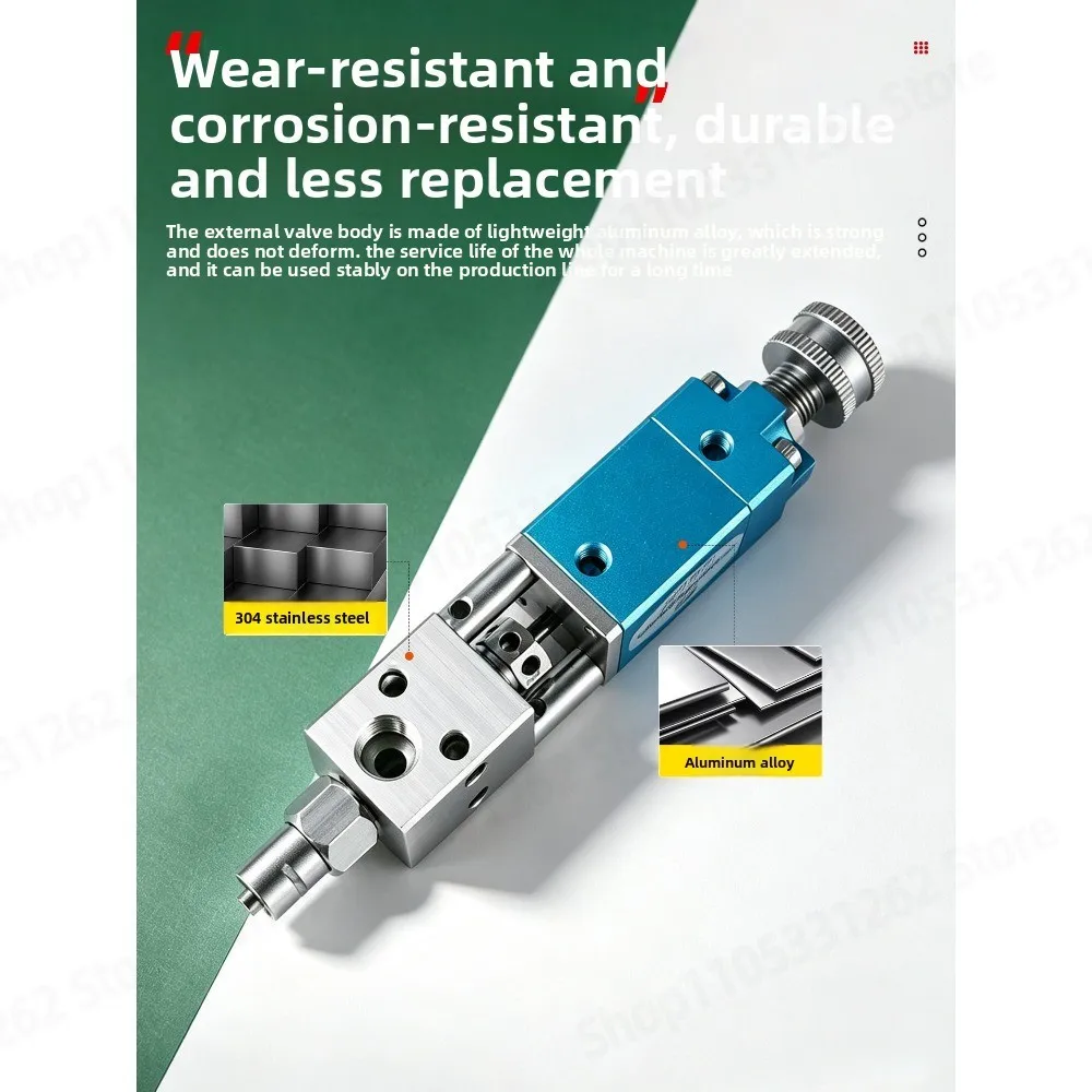 my2121-pneumatic-poppet-dispensing-valve-stainless-steel-precision-for-uv-silicone