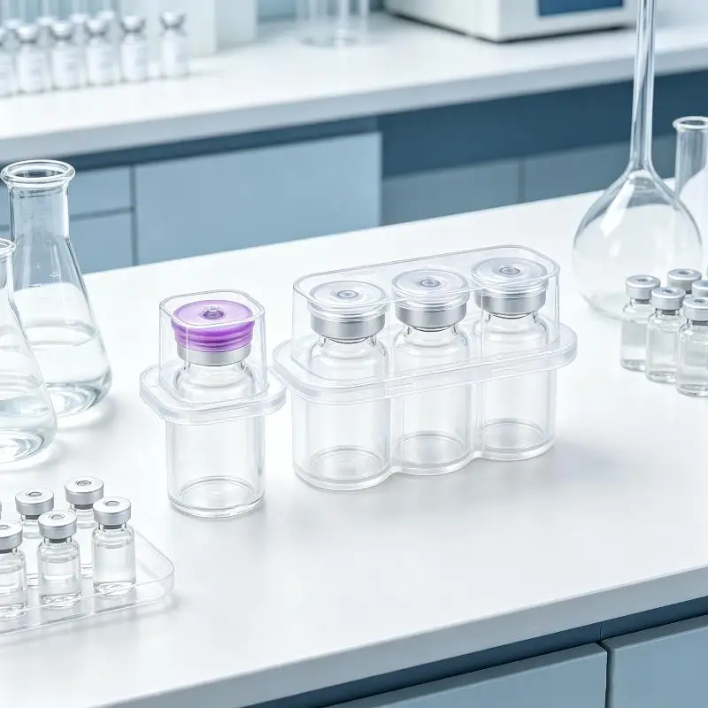 3mL Peptide Vial Storage Container Mini Clear Transparent Vial Holder 1/5/10Pcs Lightweight for Travel Hiking Use