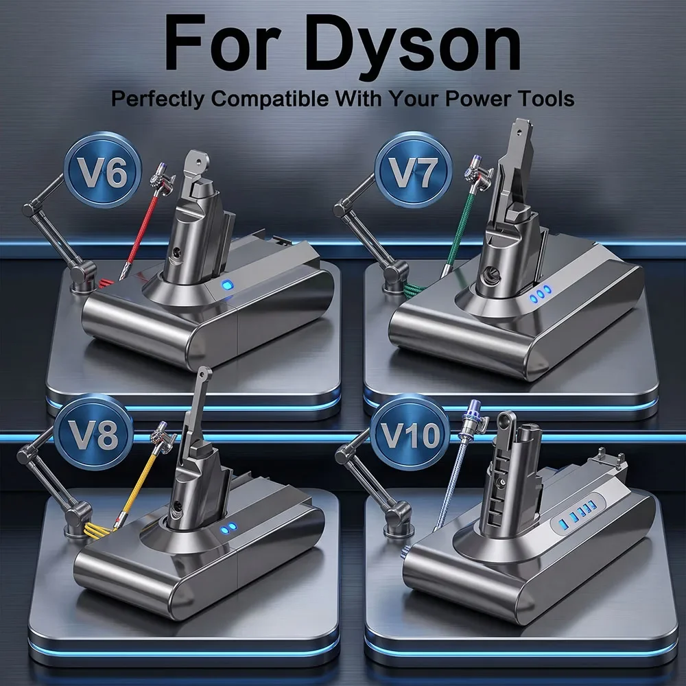 21.6V Li-ion Rechargeable Battery for Dyson V6 DC58 DC59 DC61 DC62 DC72 DC74 SV03 Animal Absolute Cordless Vacuum Power Cell