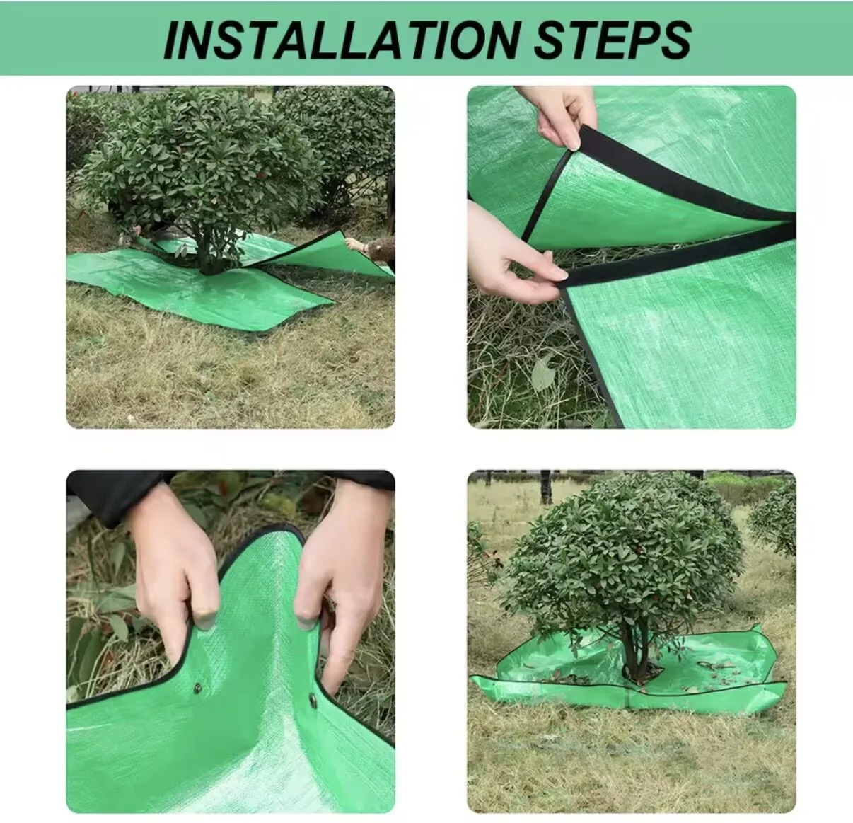 A Foldable Gardening Leaf Collection Mat, Easy-To-Clean Plant Pruning Storage Cloth, Specifically for Cleaning Gardens, Lawns, and Landscapes