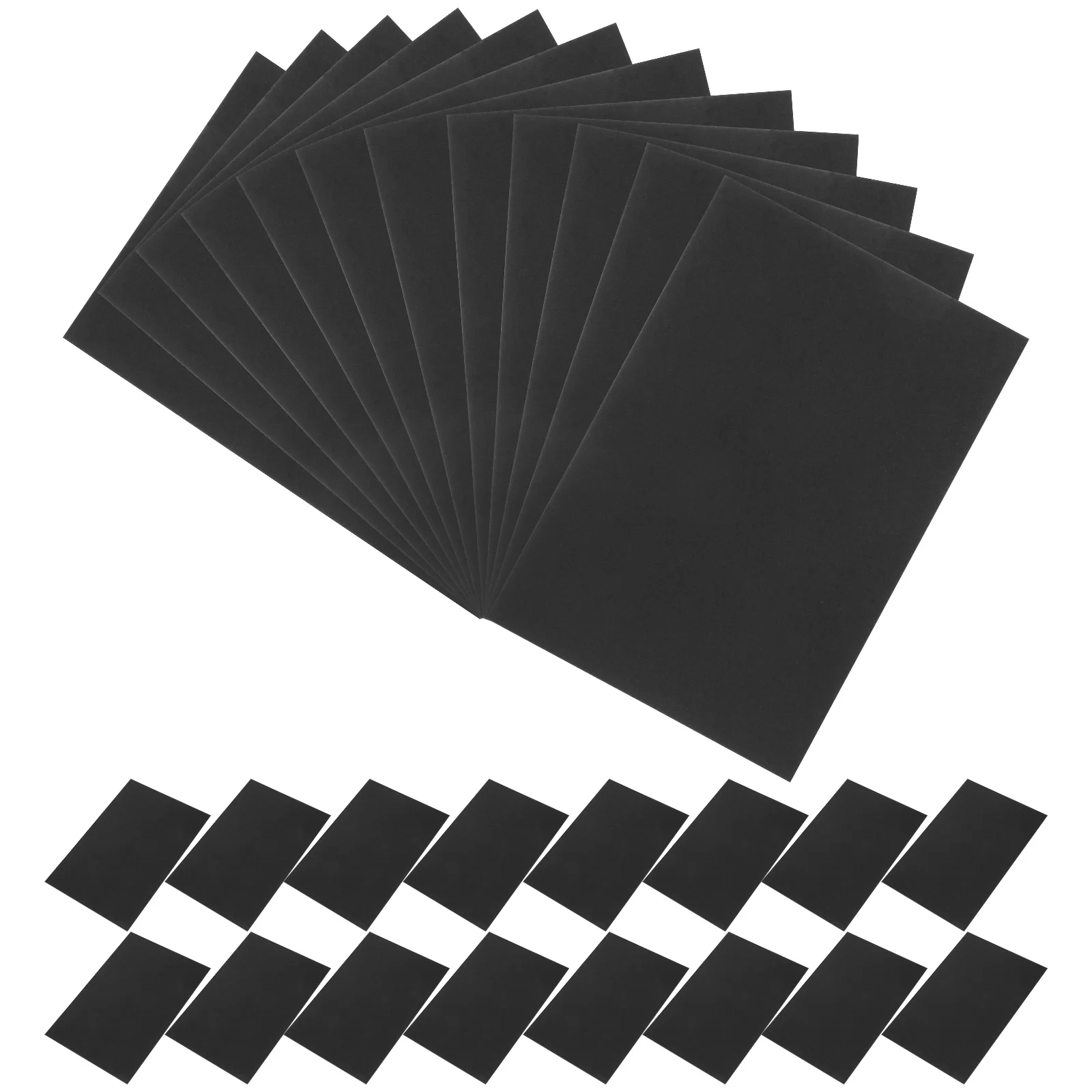 

100pcs Blank Thickened Diy Note For Writing Messages English Learning Cards Smooth Writing Paper Daily Use Word Cards