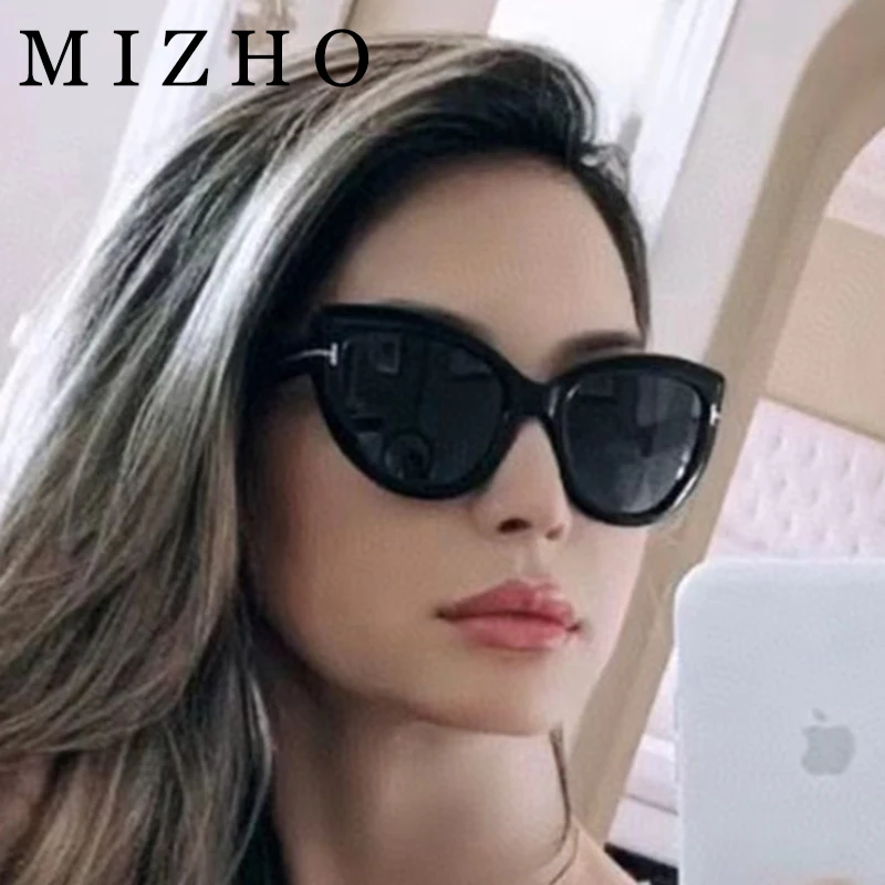 

MIZHO New Fashion Original Brand Design Trendy Sunglasses Women Cat eye Quality Cheap Sunglass ladies Vintage Female Gradient