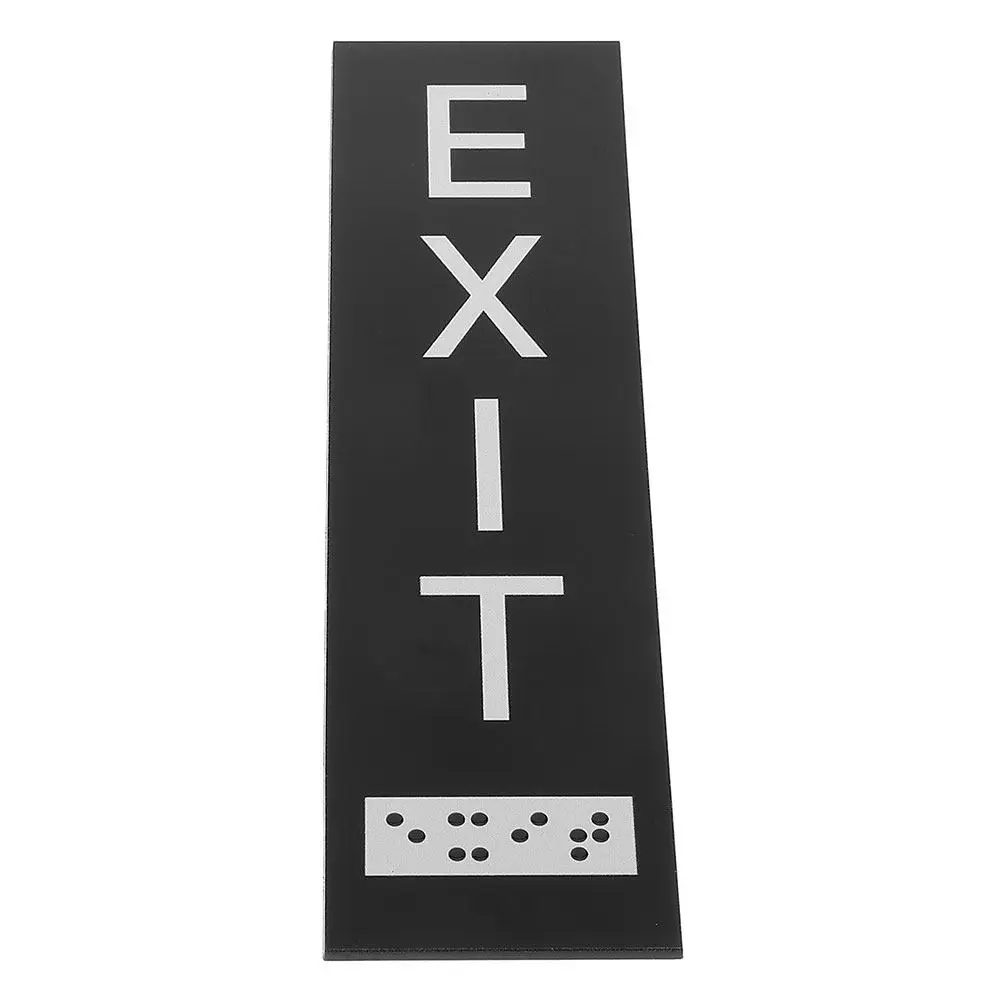 

Acrylic Adhesive Exit Sign Durable Material Business Door Vertical Mounting Strips Easy Installation Indoor Outdoor Emergency