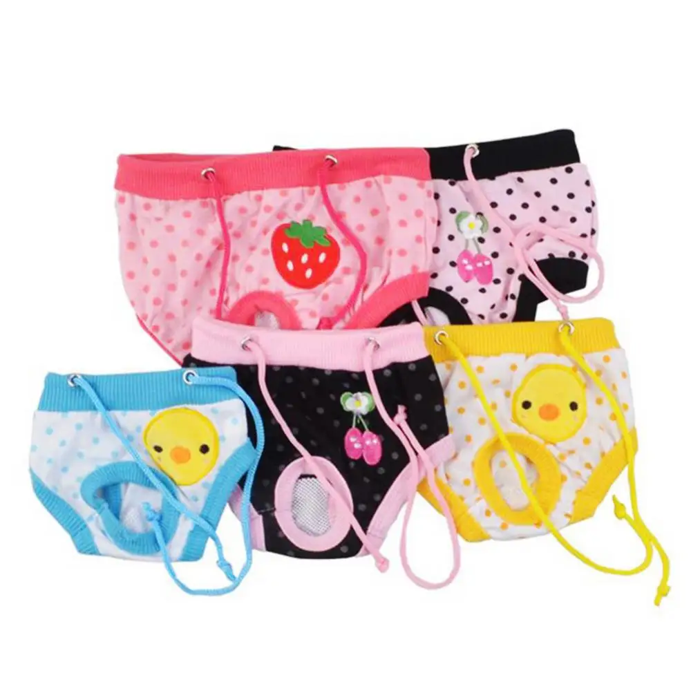 Female Pet Dog Puppy Diaper Pants Physiological Sanitary Short Panty Menstrual Short Panty Dog Diapers Pet Dog Panties