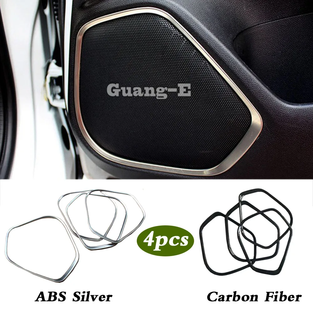 

Car Door Detector Inside Audio Speak Speaker Sound Cover Lamp Trim Sticks 4pcs For Honda Fit Jazz 2014 2015 2016 2017 2018 2019
