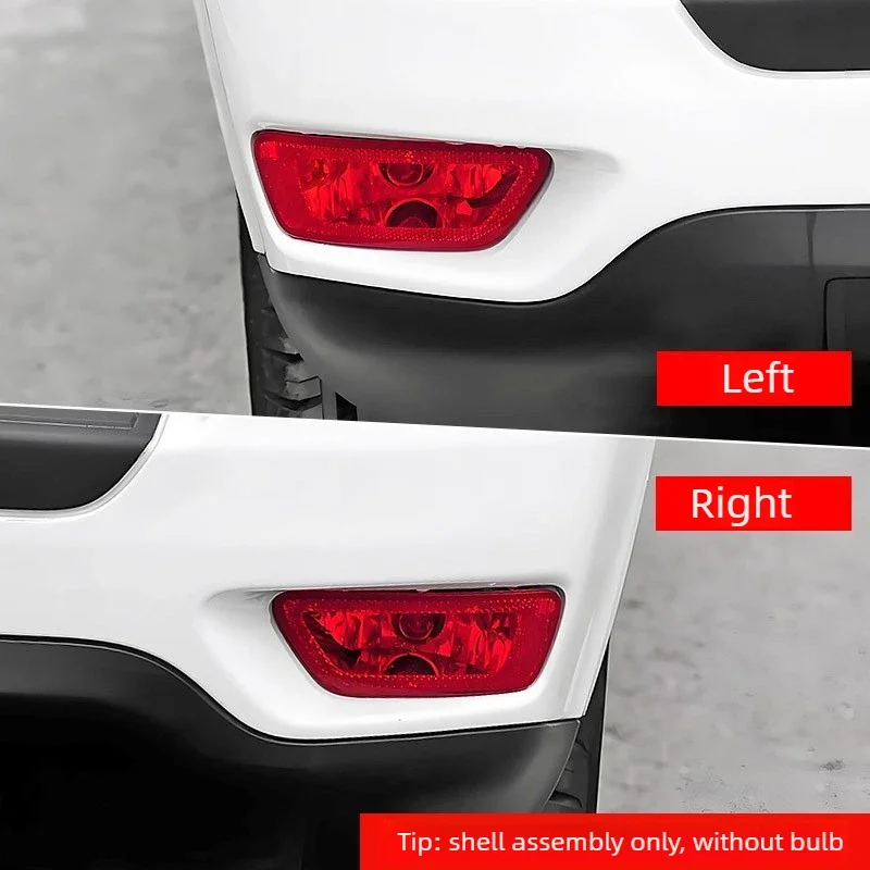 For Jeep Compass 2011-2016 Rear Fog Lamp Cover - Complete Assembly, Snap-On, No Bulb Body Trim Accessories