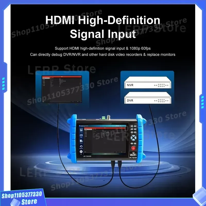 HN-IPC722ATCHS CCTV IPC Tester 7 INCH HD RESOLUTION 3840X2156 TOUCH SCREEN Can Debug DVR NVR and Other Replace Monitors Fiber