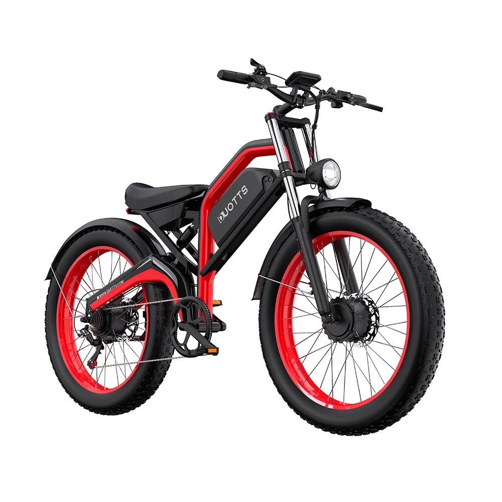 DUOTTS N26 Volwassen Elektrische Fiets 26" Vetband Dubbele Motor 48V 20Ah 45km/u Off Road Shimano 7 Versnellingen ​ ​ 100 km bereik 30 °   Klim