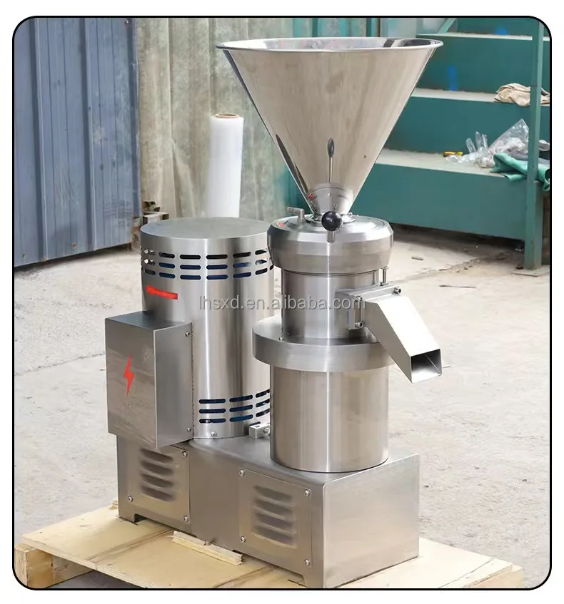 hot High Quality Fully Automatic Meat Sauce Peanut Bone Colloid Grinder Multifunctional Food Processing Machinery Made Food Grad