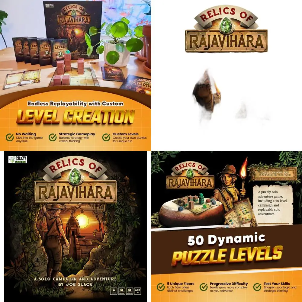 

Rajavihara's Legacy: 50 Puzzles, 5 Floors - A Strategic Logic Game for All Ages