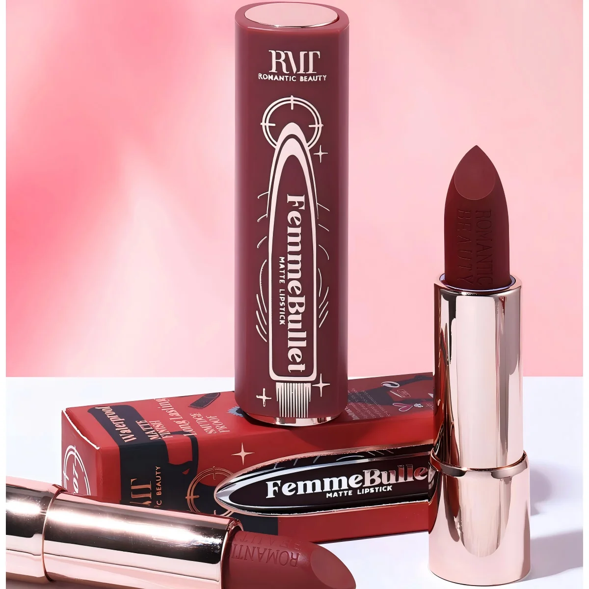 أحمر شفاه سائل غير لامع بـ 6 ألوان - أحمر شفاه غير لامع مقاوم للتحويل، تركيبة مصبوغة للغاية، مقاوم للتلطخ وتدوم طويلاً #4