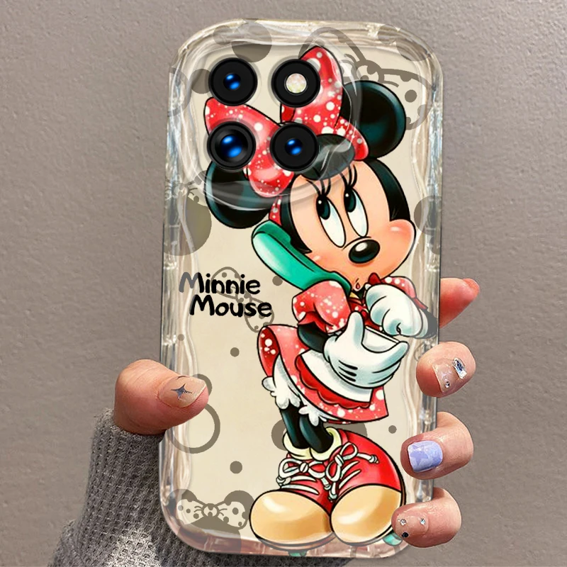 Disney Cartoon Mickey Minnie für Xiaomi 14 12 11 Pro Poco M6 M3 x6 x5 x4 x3 Pro transparente Soft Wave Oil Telefon hülle