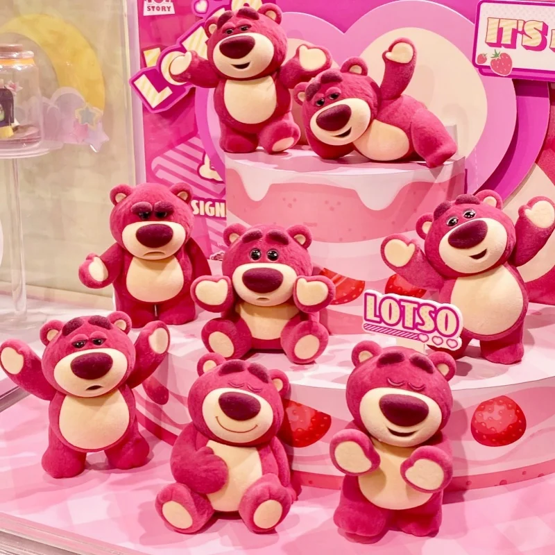 

Disney Toy Story Lotso It's Me Series Blind Box Strawberry Bear Mini Anime Figure Mystery Box Dolls Car Ornament Kawaii Girl Toy