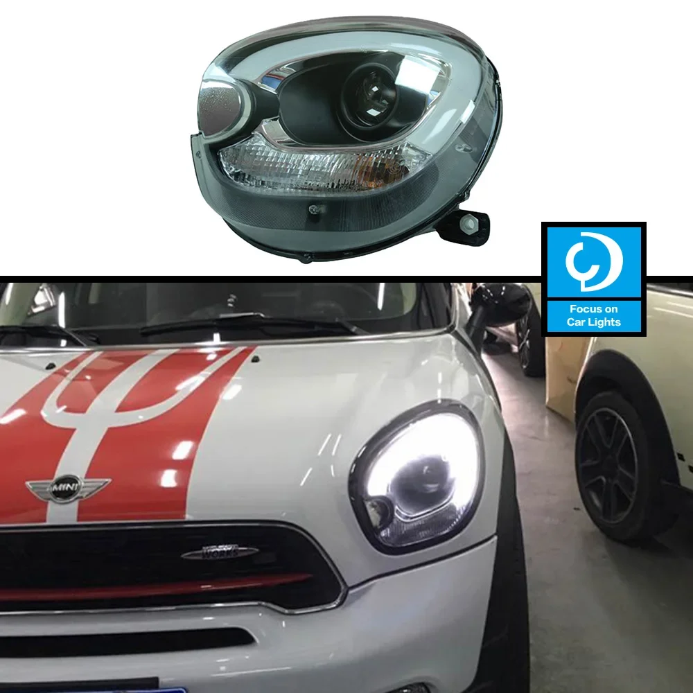 AKD Car Styling Head Lamp for MINI R60 Headlights 2007-2016 Countryman LED Headlight DRL LED Projector Beam Accessories