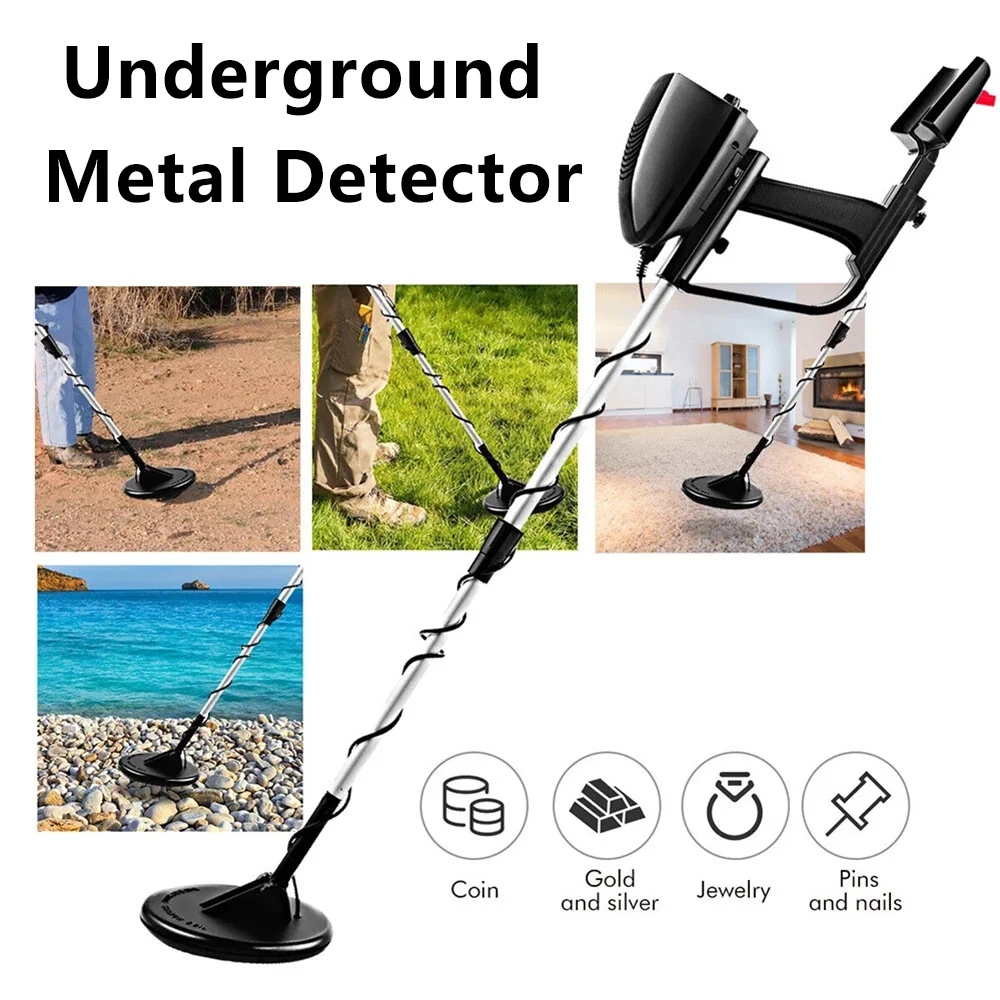 

Underground Metal Detector Waterproof Deep Sensitive Accuracy All Metal Finder Search Coil Seeker Treasure With Intrenching Tool