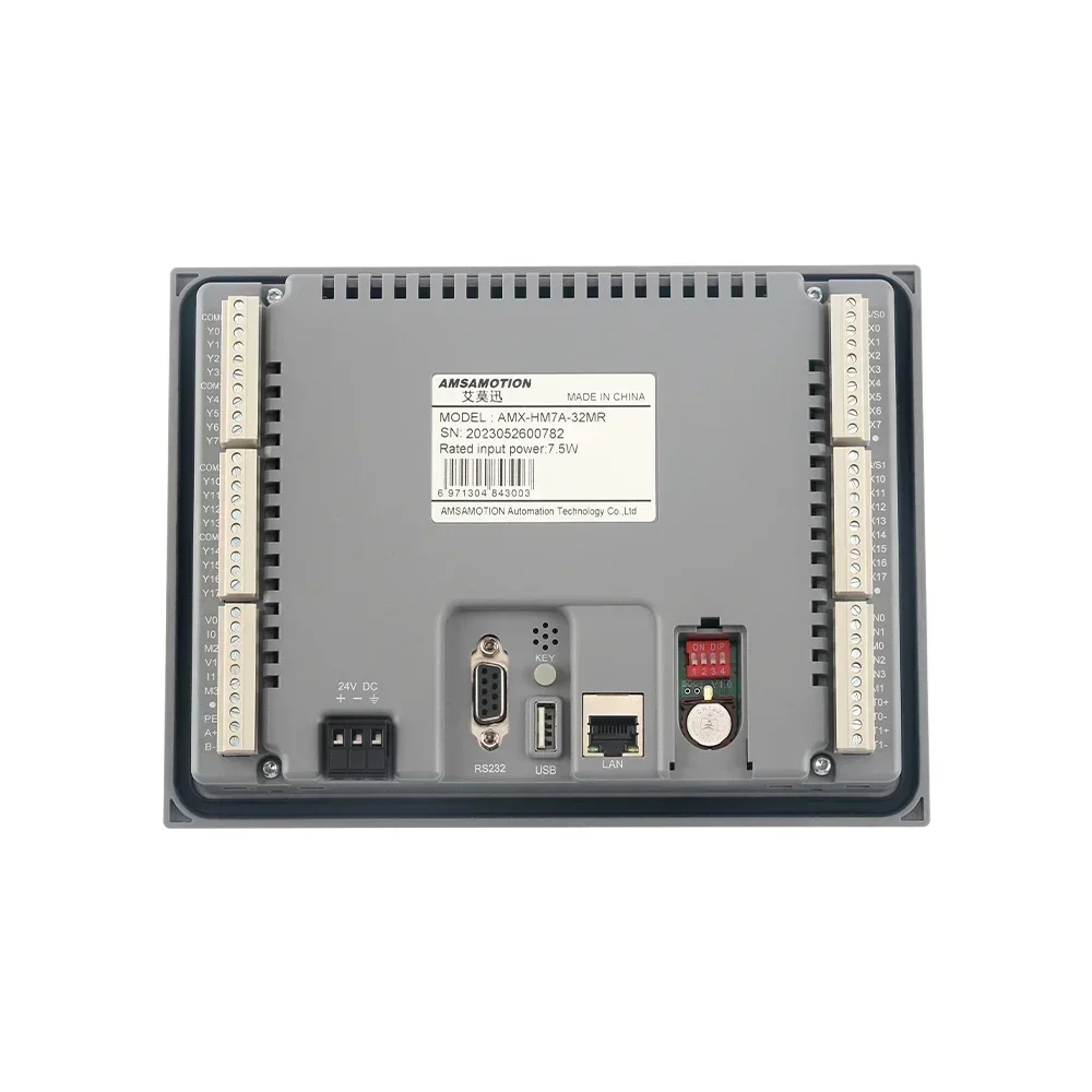 All-in-one Integrator Controller of HMI PLC Ethernet Touch Operate Panel Transistor Relay Analog PT100 HM7A-32MRT HM7A-32MR