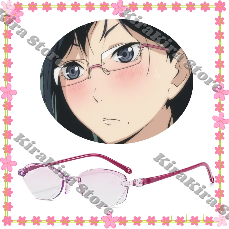 

Shimizu Kiyoko Non-prescription Glasses Cosplay Costume Haikyuu!! Comic-con Props Eyeglasses Gifts Hallowmas Ornaments Otaku