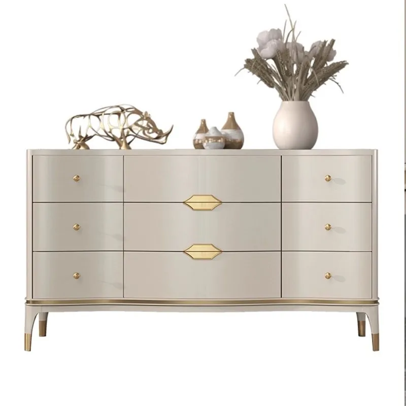 CX light luxury nine buckets, living room modern simple storage locker, bedroom TV cabinet