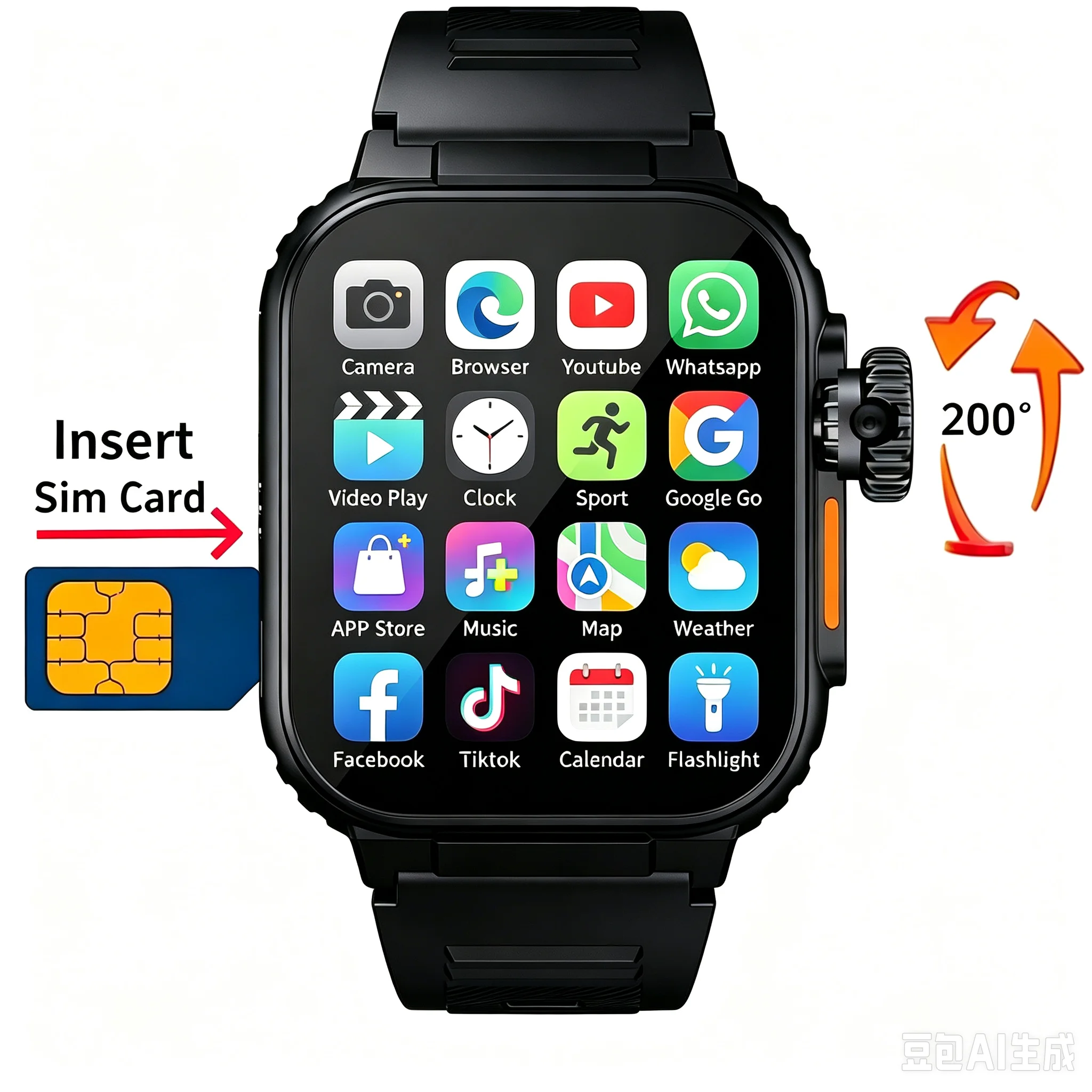 Heart Rate Gps Watch - Versione Globale S12 Ultra MAX Smartwatch