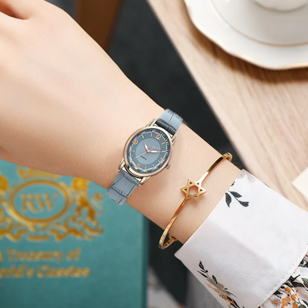 Simple Classic Dial Stylish Women Watch Ladies Dial Casual Bracele Leather Quartz Wristwatch Часы Женские Наручные Montre Femme