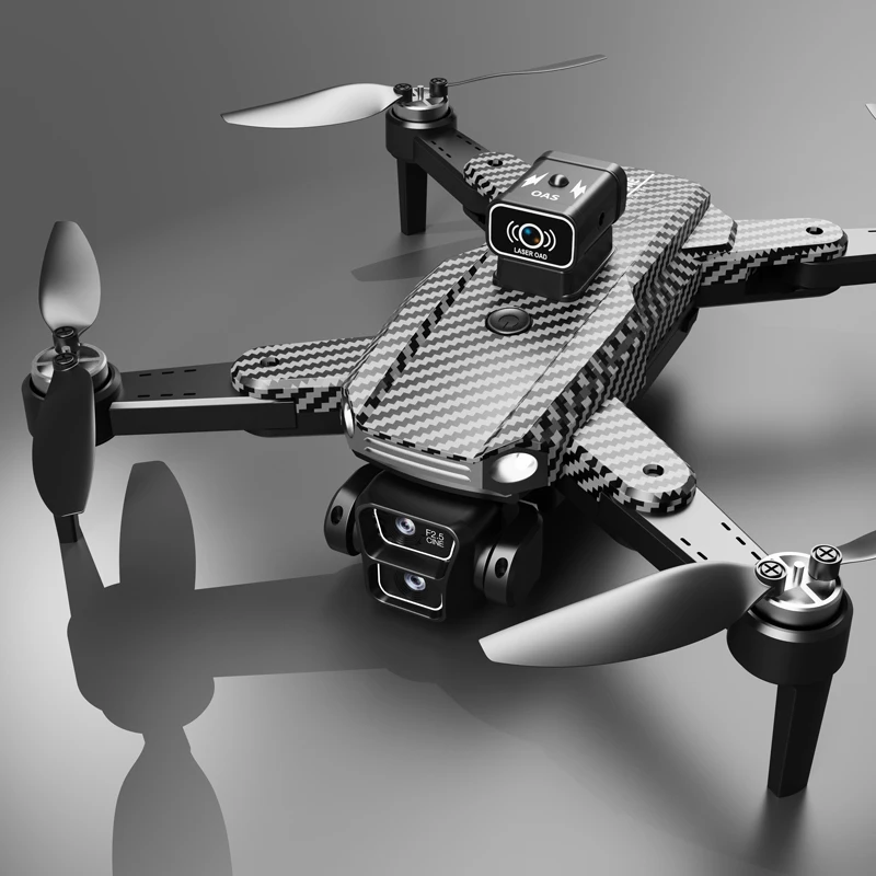 Drone A12 PRO: 360 °   Evitar láser, ajuste eléctrico de 3 cámaras, motor sin escobillas, seguimiento de flujo óptico, plegable de alto rendimiento