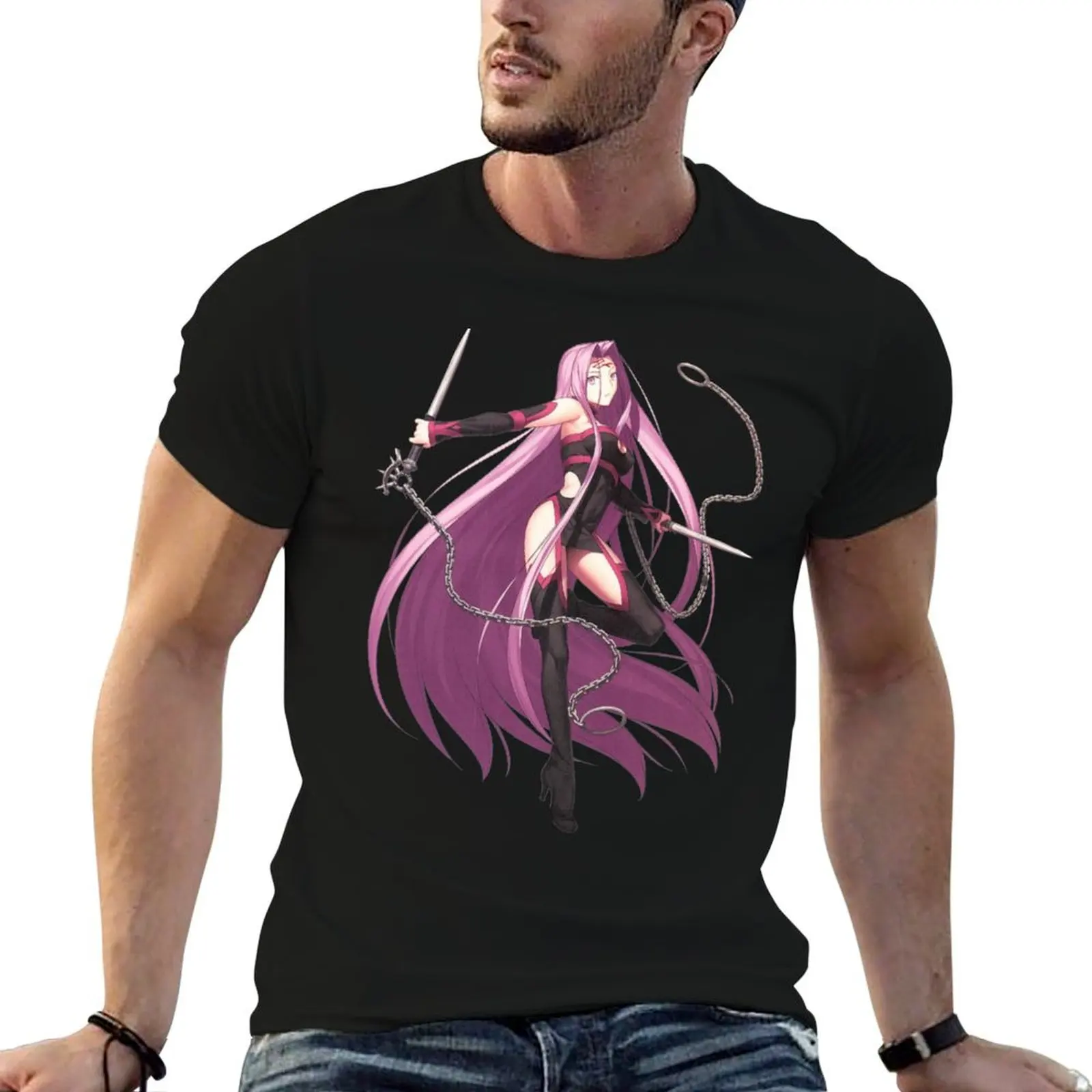 

Рубашки Fate Medusa Stay t, мужские футболки с рисунком, хлопковые мужские забавные футболки, ночная винтажная футболка