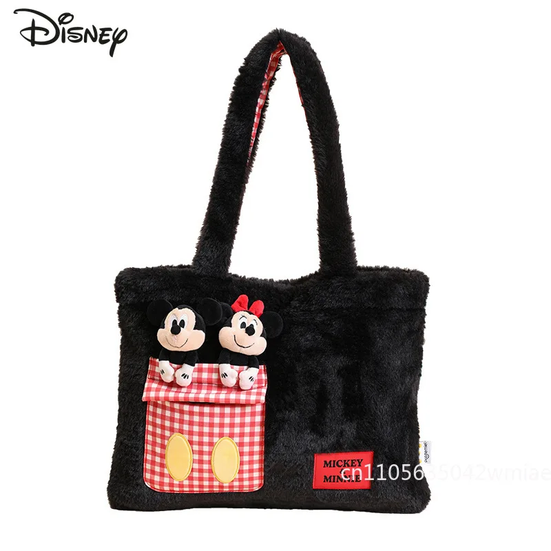 Tas Tangan Wanita Baru Disney Tas Bahu Wanita Kualitas Tinggi Modis Tas Penyimpanan Belanja Anak Perempuan Kapasitas Besar Serbaguna Kartun