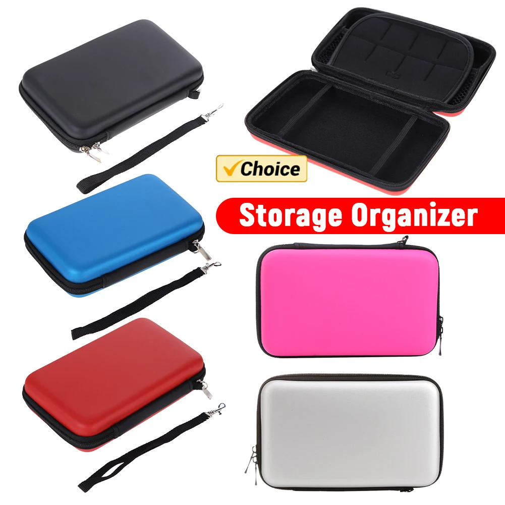 حقيبة حمل صلبة من مادة EVA لوحدة تحكم نينتندو 3DS XL LL مقاومة للصدمات ومضادة للخدش وحل تخزين محمول