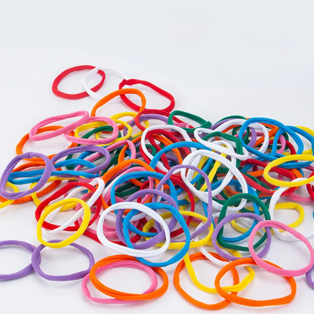 

96pcs Braided Rope Weaving Loom Refill Loops Pot Holder Kids Craft Acrylic Diy Arts Supplies Sewing Tools Accessories