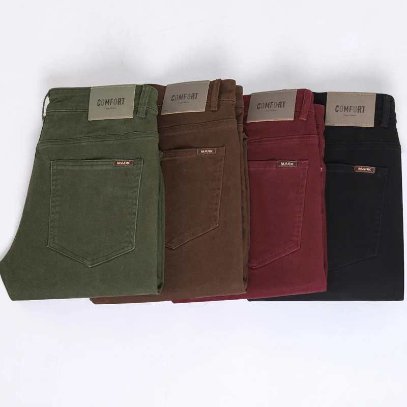 Herren Stretch-Baumwollhose mit Geradem Bein Ganzjahres-Freizeithose für Business und Alltag Modische Koreanische Stilkleidung – Detail 4